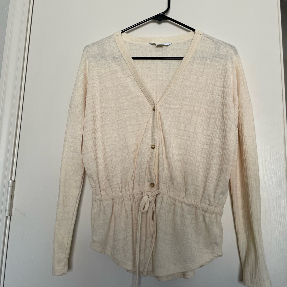 O’Neill Cream Button-Up Cardigan